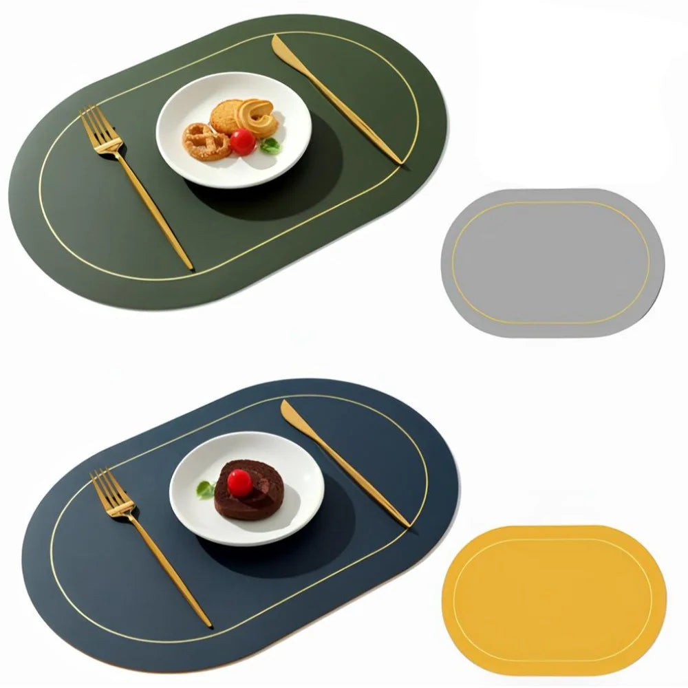 Creative Shapes Placemats Double-sided Design Coffee Tea Mat Nordic Zpaxo