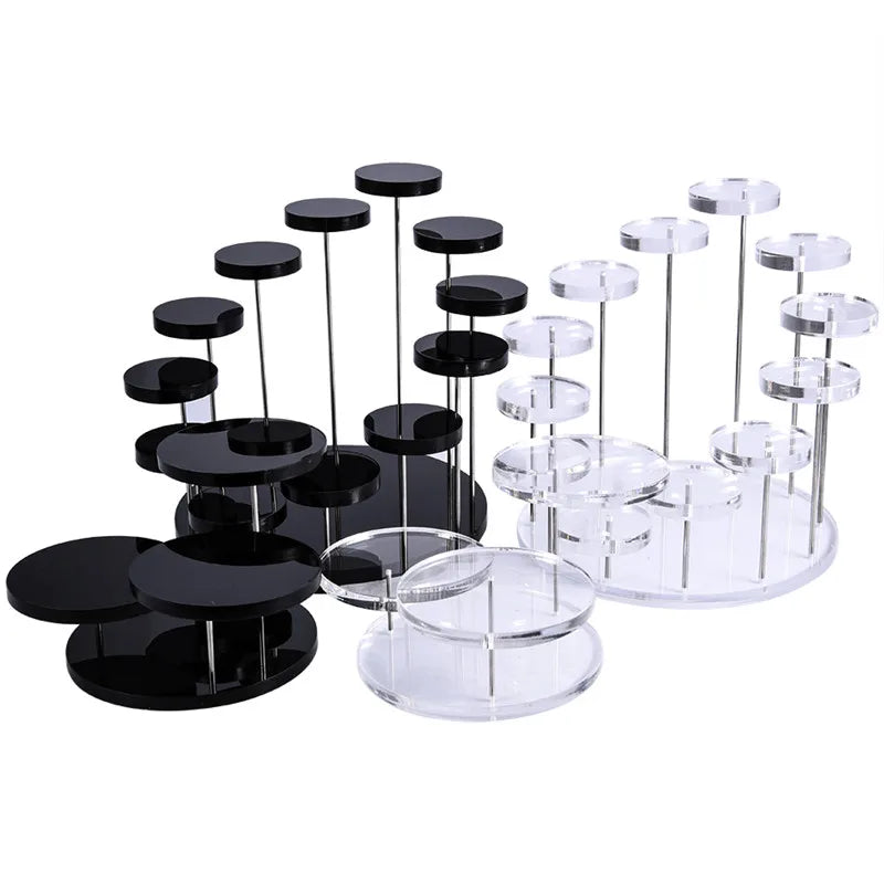 3 12 Tray Cupcake Stand Acrylic Display Jewelry Cake Dessert Rack