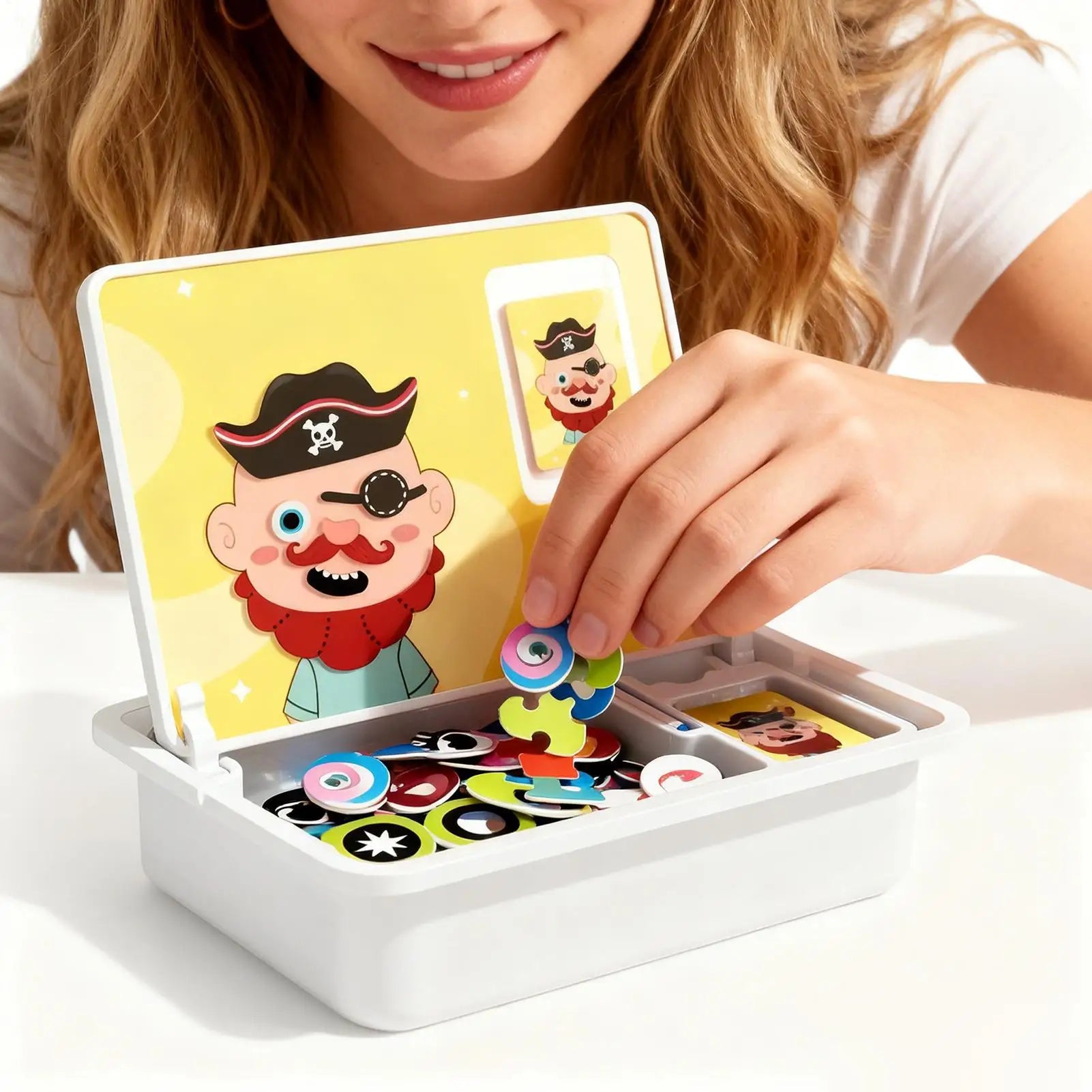 Dress Up Puzzle Creative Face Dress Up Games Double Sided Learning Educational Toys With Write Board And Pen For Boys Girls Zpaxo