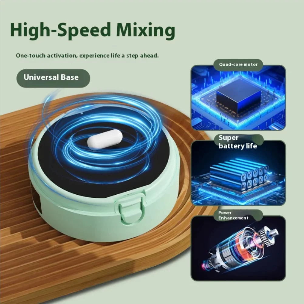 New smart temperature-measuring magnetic automatic stirring cup, electric portable coffee cup, milkshake cup, sports and fitness Zpaxo