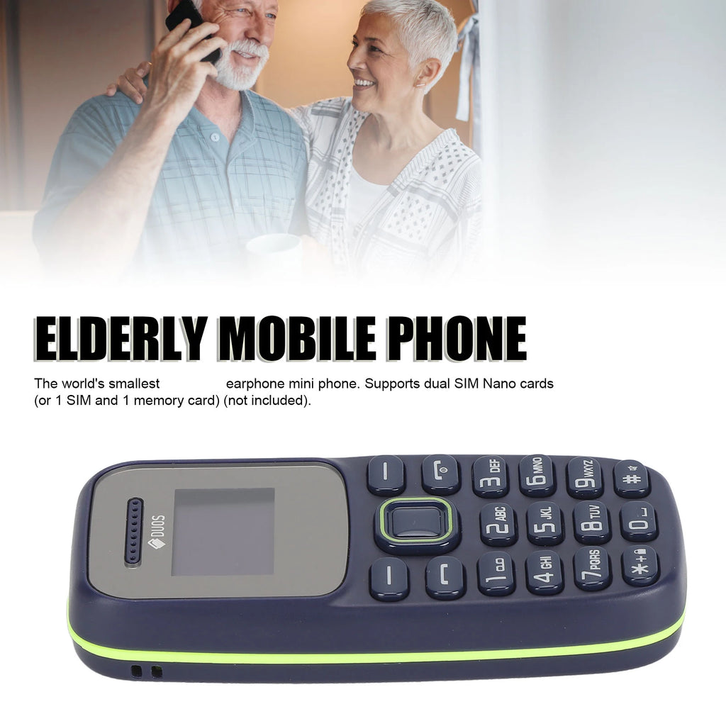 Dual SIM Mobile Phone Bluetooth Earphone Multi Language Support