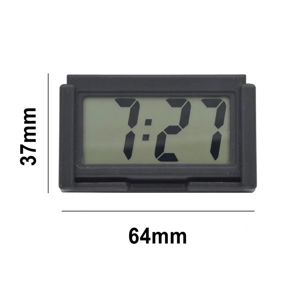 Self-adhesive Dashboard LCD Screen Table Clock Calendar Digital Mini Zpaxo