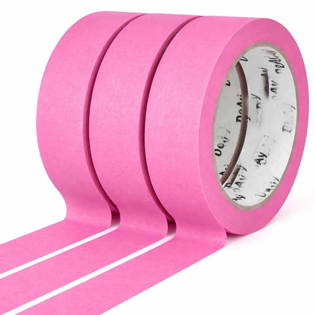 2-Roll Pink Painters Masking Tape 13mm – DIY, Art & Car Painters Masking Tape Zpaxo