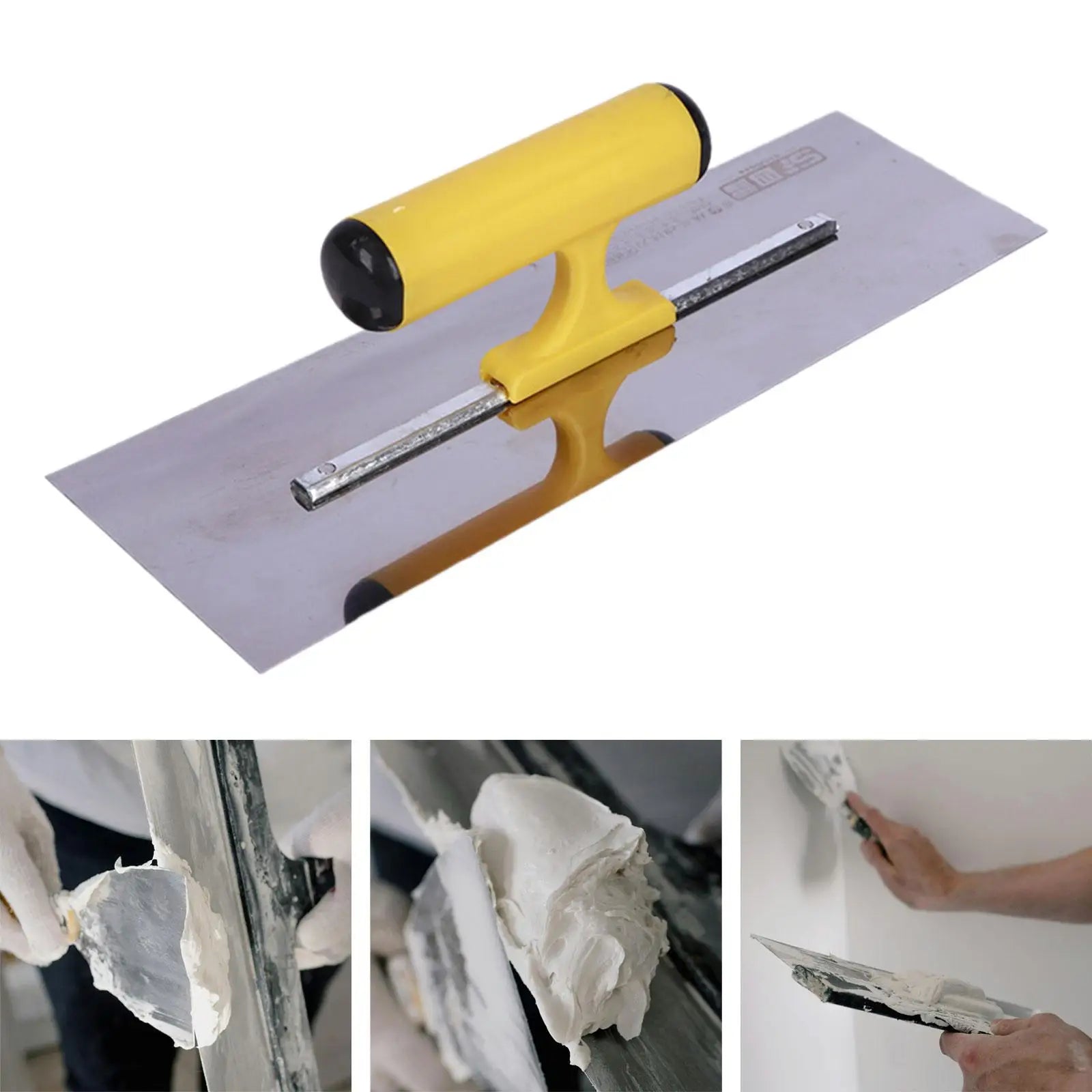 Drywall Trowel Hand Tools Plastering Trowel for Scraping Cement Tiling Concrete Finishing Drywall Plastering Construction Zpaxo