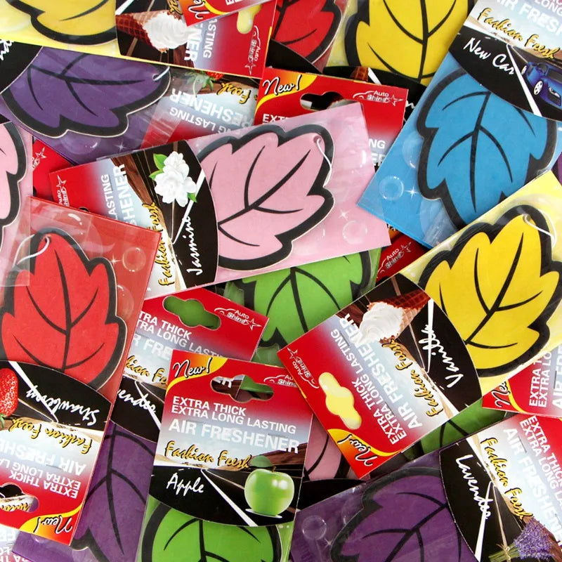 Natural Tea Paper Car Air Freshener – Leaf Shape 48 Pack
