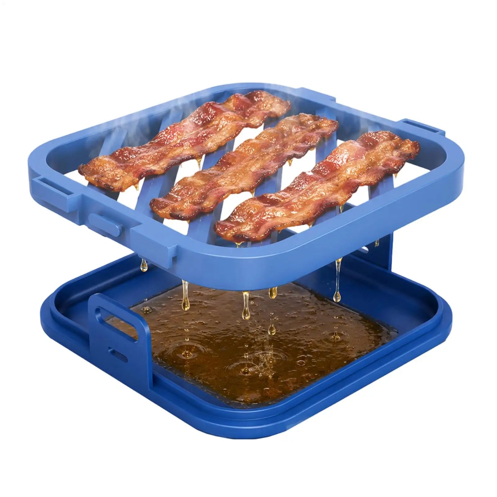 Silicone Roasting Rack Air Fryer Baking Tray with Oil Drain Air Fryer Silicone Roasting Rack for Baking Kitchen Cooking BBQ Zpaxo