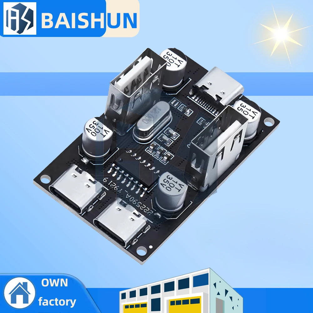 GREAT IT 5usb 3type-c USBHUB USB2 0 Hub USB Expansion Module 4-Port Zpaxo Default Title