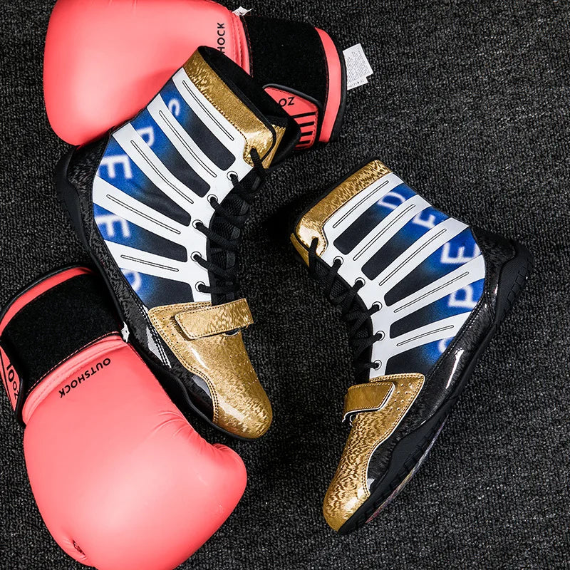 Lexsan Training Wrestling Shoes Men Female Fitness Boxing Mesh Zpaxo 23-3 47