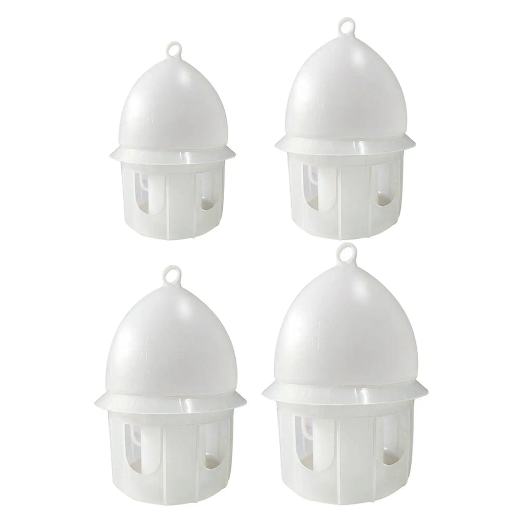 Pigeon Water Feeder Thickened Large Capacity Hanging Design Drinker Drinking Station for Chicken Dove Quail Parrot White Zpaxo 10L