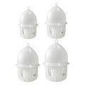 Pigeon Water Feeder Thickened Large Capacity Hanging Design Drinker Drinking Station for Chicken Dove Quail Parrot White Zpaxo 10L