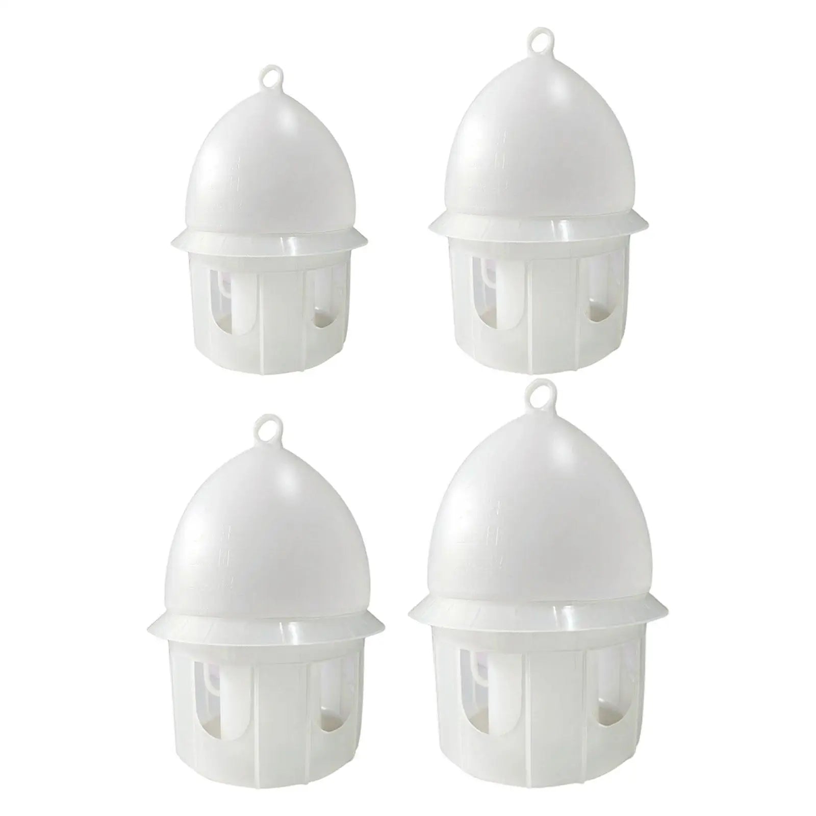 Pigeon Water Feeder Thickened Large Capacity Hanging Design Drinker Drinking Station for Chicken Dove Quail Parrot White Zpaxo 10L