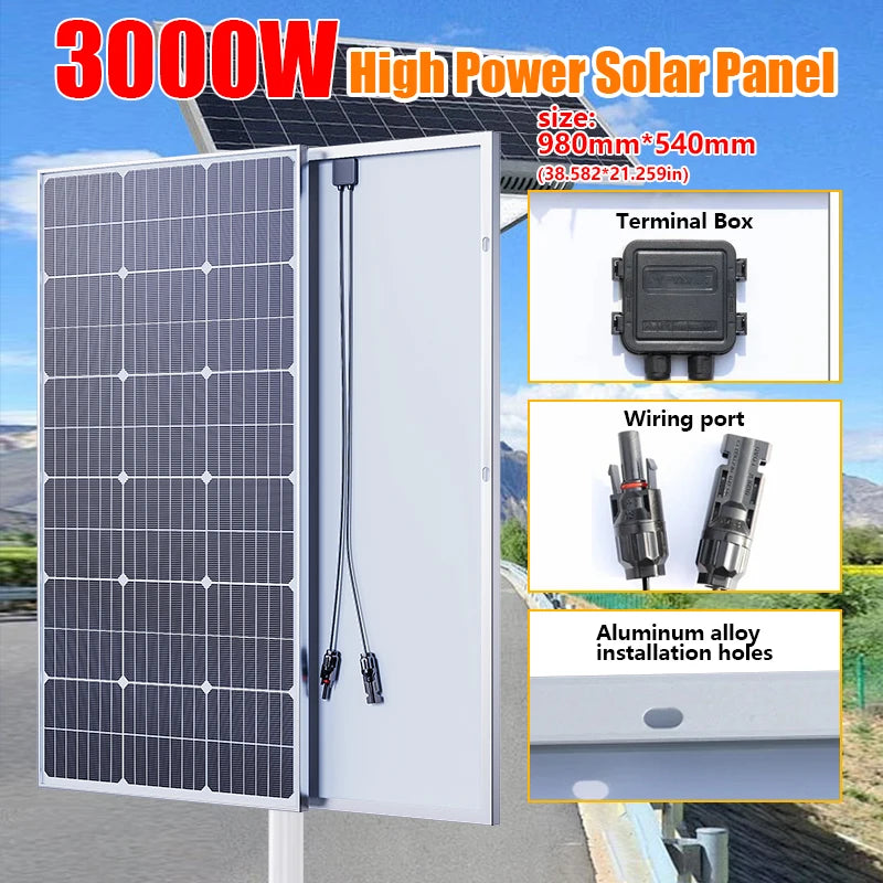 3000W 2000W 1000W Bendable Solar Module 18V Conversion Portable Power Zpaxo
