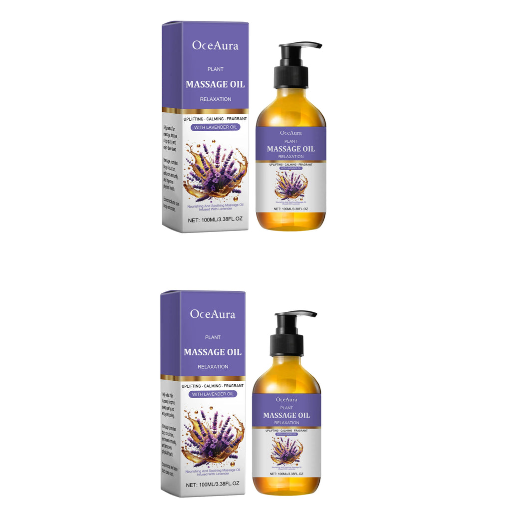 Lavender essential oil, gentle and soothing, moisturizes the skin, has a pleasant fragrance, is easily absorbed, body massage oi Zpaxo 2pcs