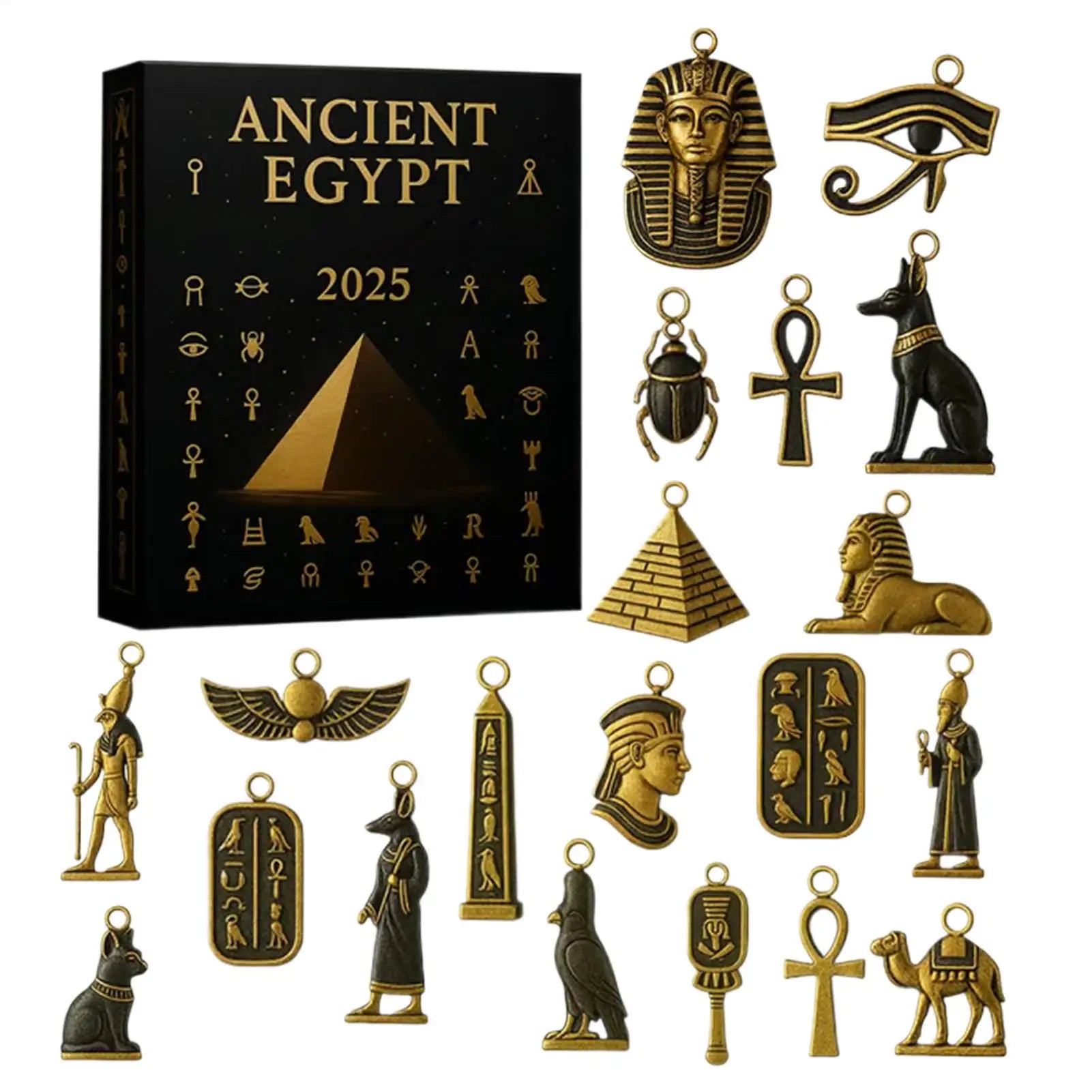 Egyptian Theme Advent Calendar 2025 24 Days 2D Acrylic Christmas