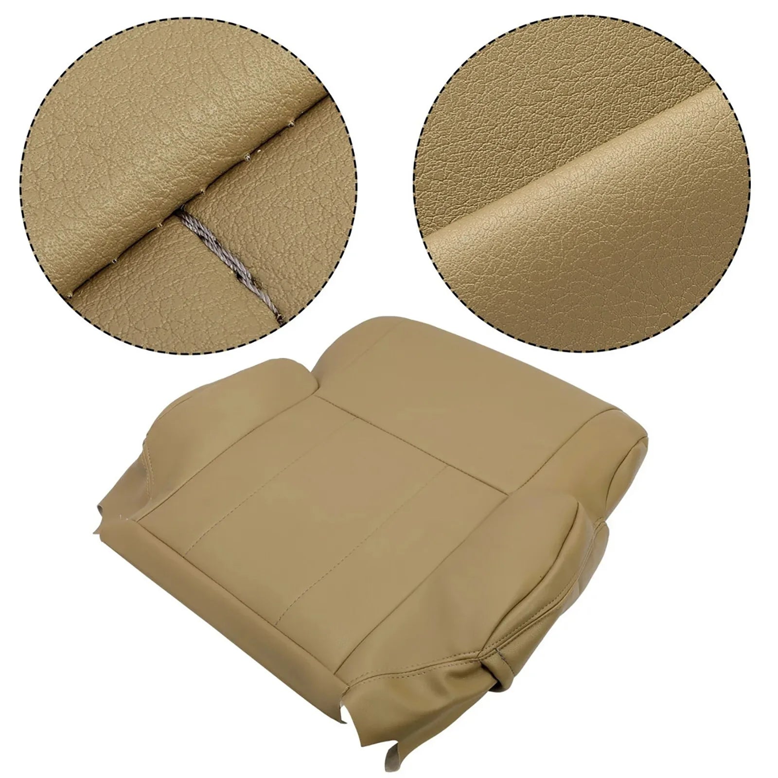 Car Driver Passenger Bottom Leather Seat Cover Trim Replacement