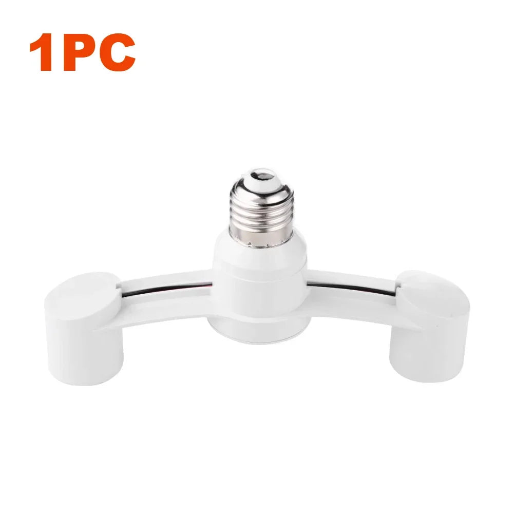 10- E27 2E27 Conversion Lamp Holder 85-285V Head Home Hotel Lighting Zpaxo 1PC