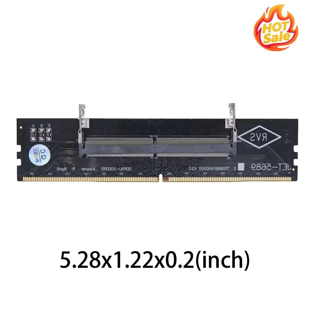 DDR5 Laptop To Desktop Memory Connector Converter Adaptor Multi-Purpose Test Protect Adapter for PC Computer DIY Accessory Zpaxo