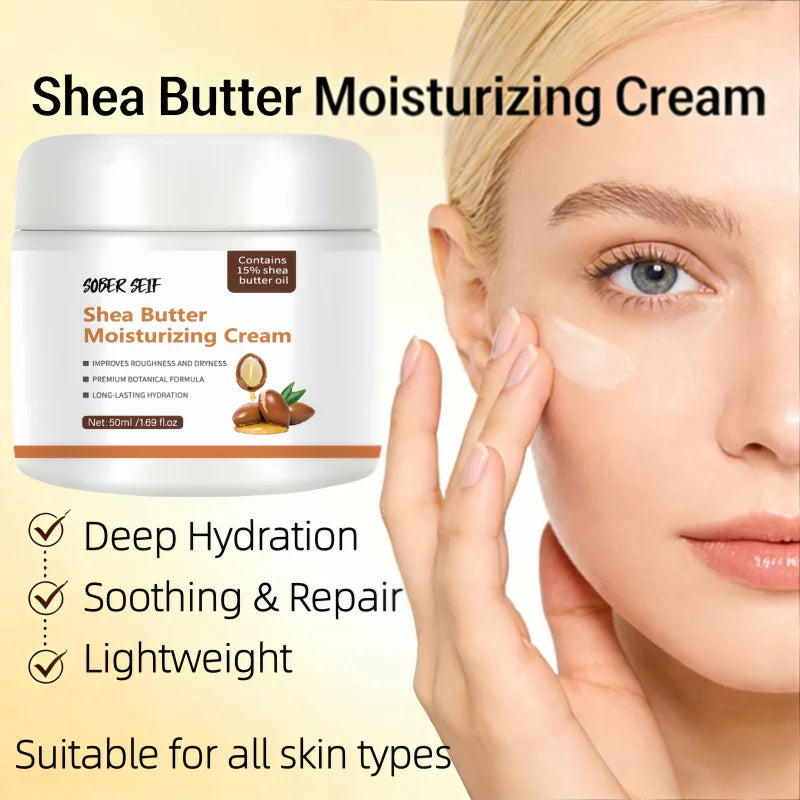 Ceramide Hyaluronic Acid Shea Butter Deep Moisturizer 50ml Repair Dry Damaged Skin Anti‑Irritation Daily Facial Care Zpaxo