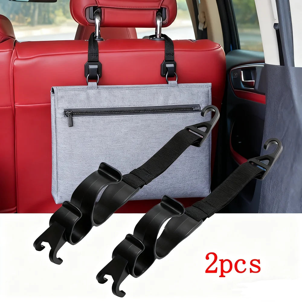 1pair Car Hooks Electric Non Drilling Universal Umbrella Seat