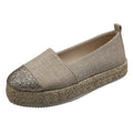 Women's Shoes Flats Slip Casual Flat 2025 Spring Autumn Arrival Zpaxo Gold 42