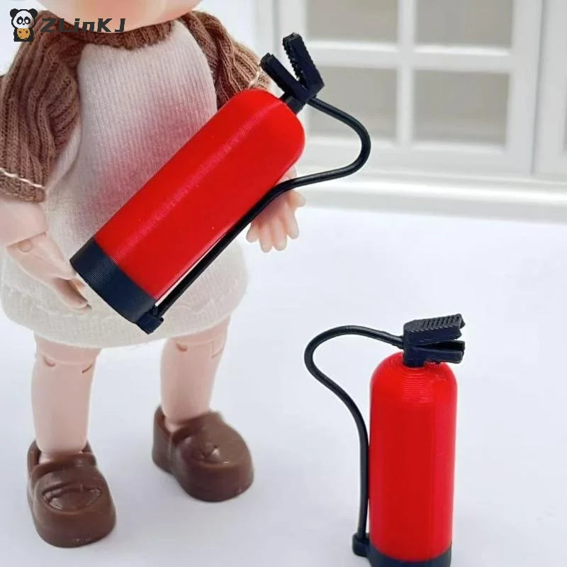 1/2/5Pcs Miniature Simulation Fire Extinguisher Ornament Dollhouse Miniature Scene Decor 1/12 Scale Dolls House Photography Prop Zpaxo