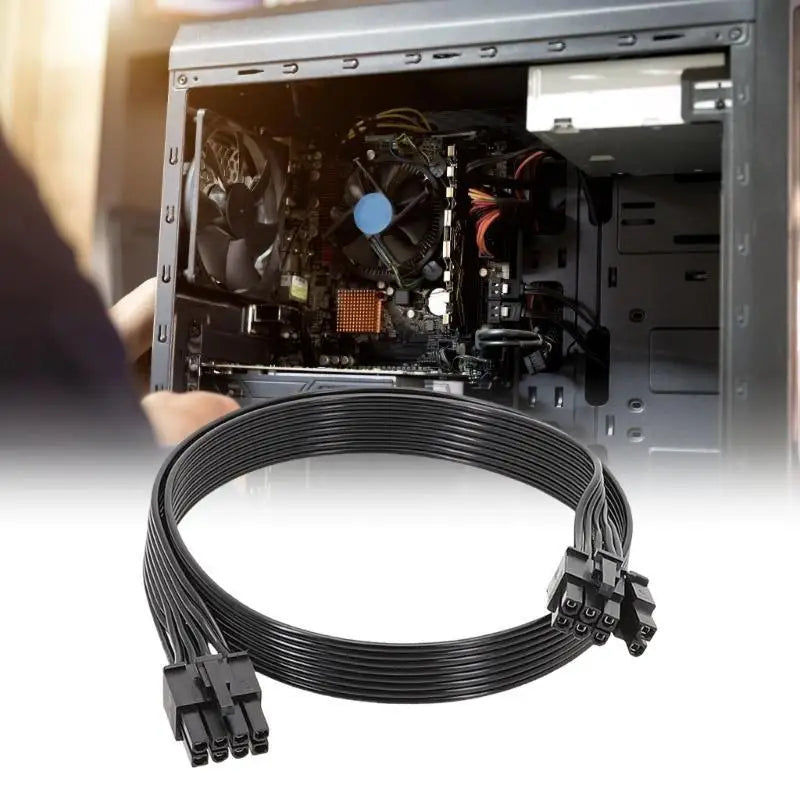 652F Secure Connection 8Pin to 6+2 Pin Male GPU Power Cable for GPU Performances Zpaxo