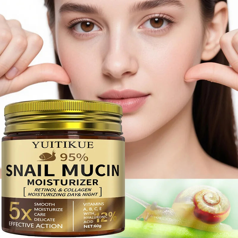 Snail Mucin Cream with Retinol & Collagen – 60g Moisturizer Face Moisturizer Cream Zpaxo