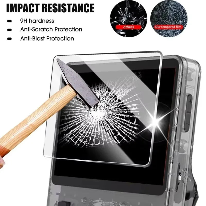 1 Game Console Tempered Glass Film R36S Screen Protectors Filters Zpaxo