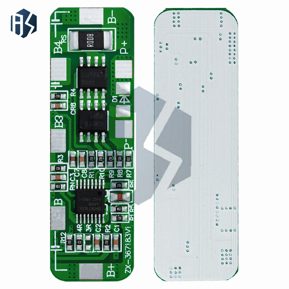 4S 20A 18650 Li-ion BMS Protection Board 4 35V Overcharge 2 5V Cutoff Zpaxo