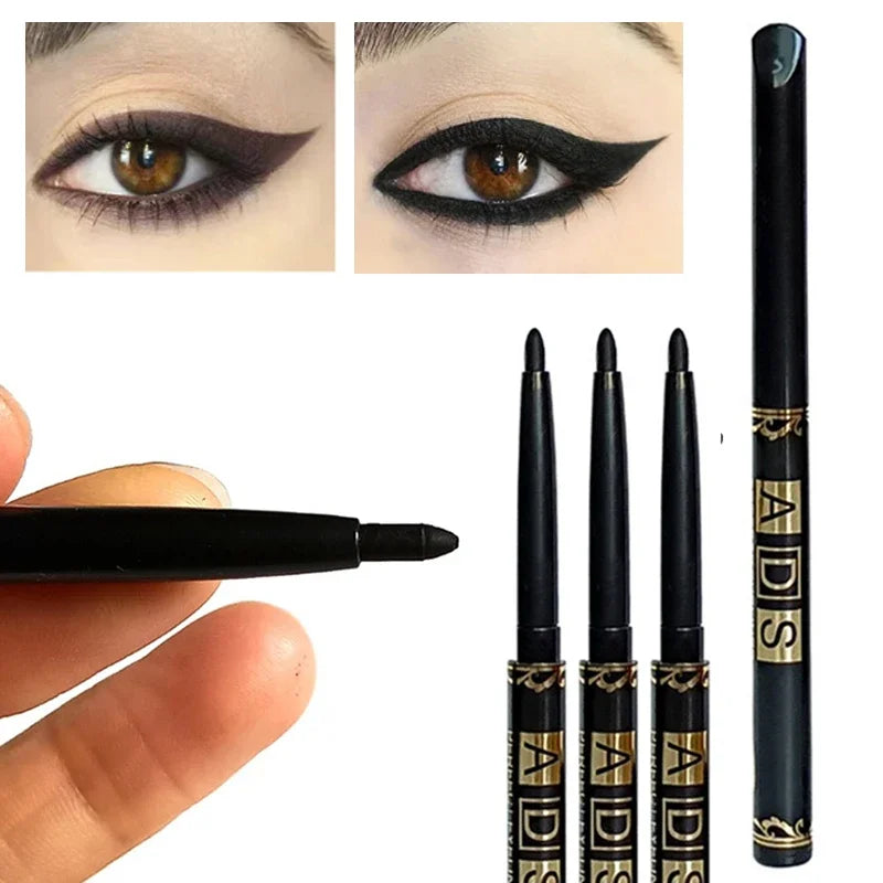 1 2 5 Waterproof Sweat-proof Black Eyeliner Pencil Eye Liner Gel Pen Zpaxo
