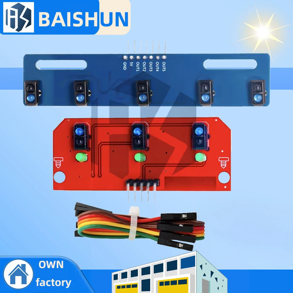 TCRT5000 3 5-Channel Photoelectric IR Detector Module Zpaxo