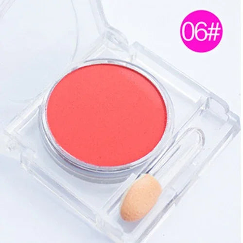 Monochrome blush Matte Natural Cheek Color Brightening Face Waterproof Facial Contouring Makeup Blush Powder Soft Makeup Zpaxo 6