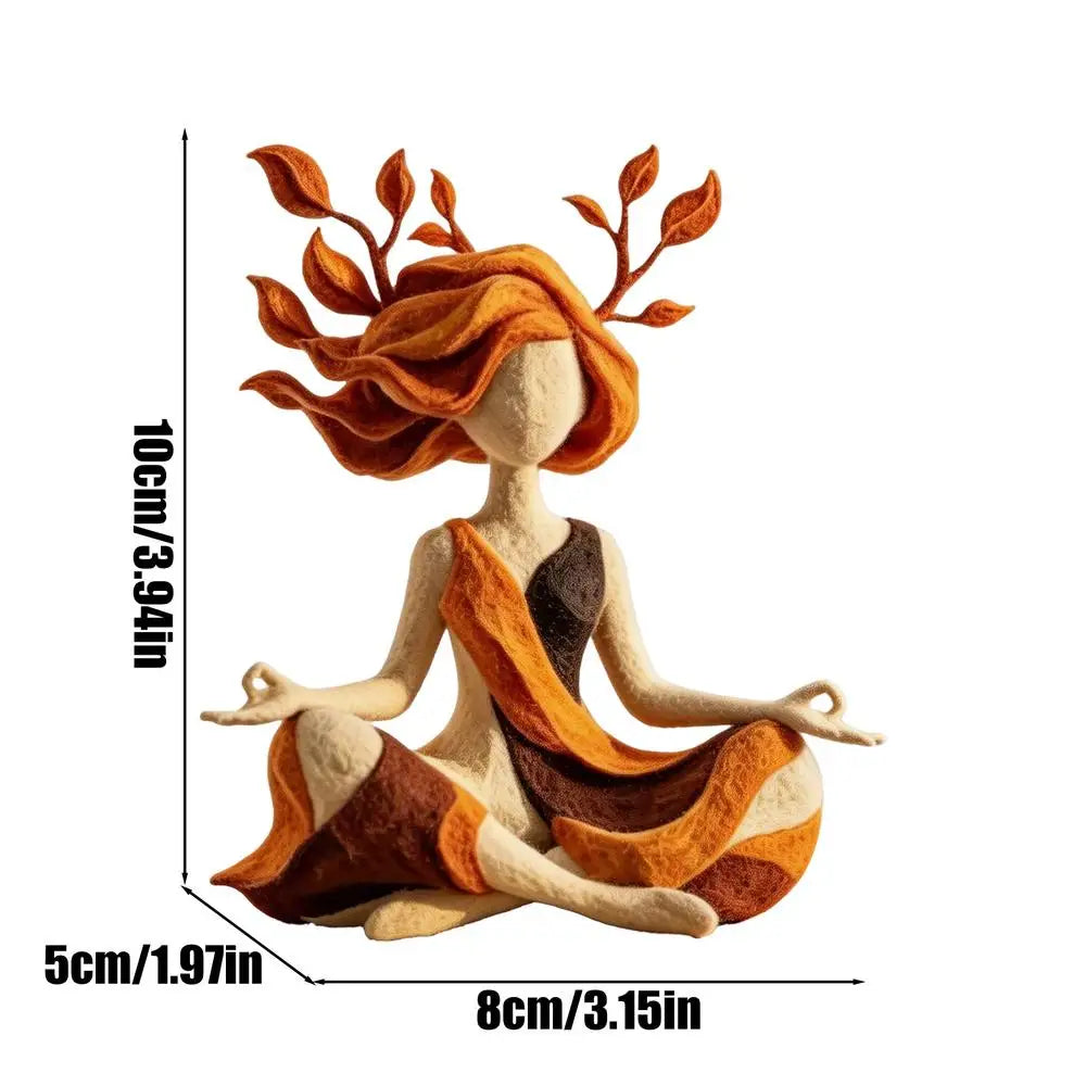 Meditation Statue Abstract Peaceful Calming Resin Sculpture Inner Harmony Figurine for Living Room Bedroom Office Desk Bookshelf Zpaxo A China Mainland