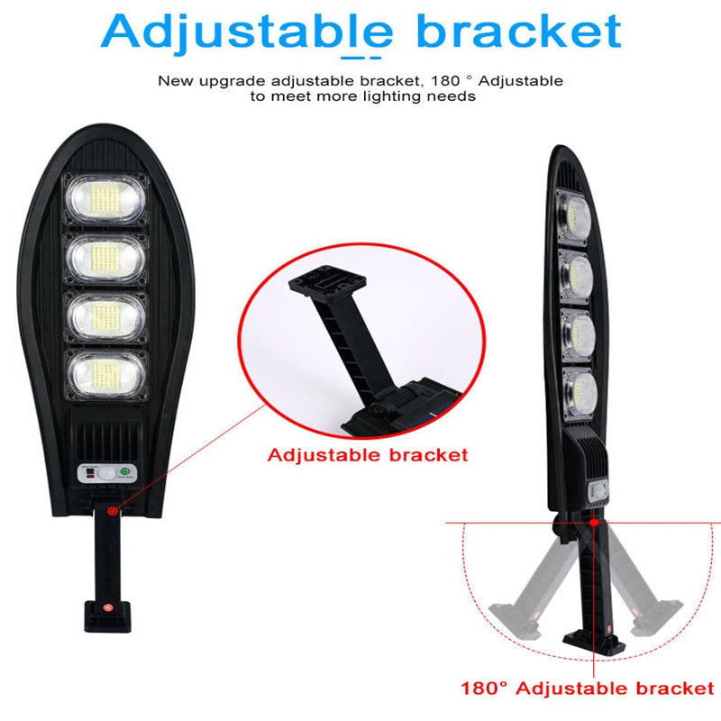 Solar Street Light Motion Detector Outdoor Sun Lamp Bright Remote Zpaxo