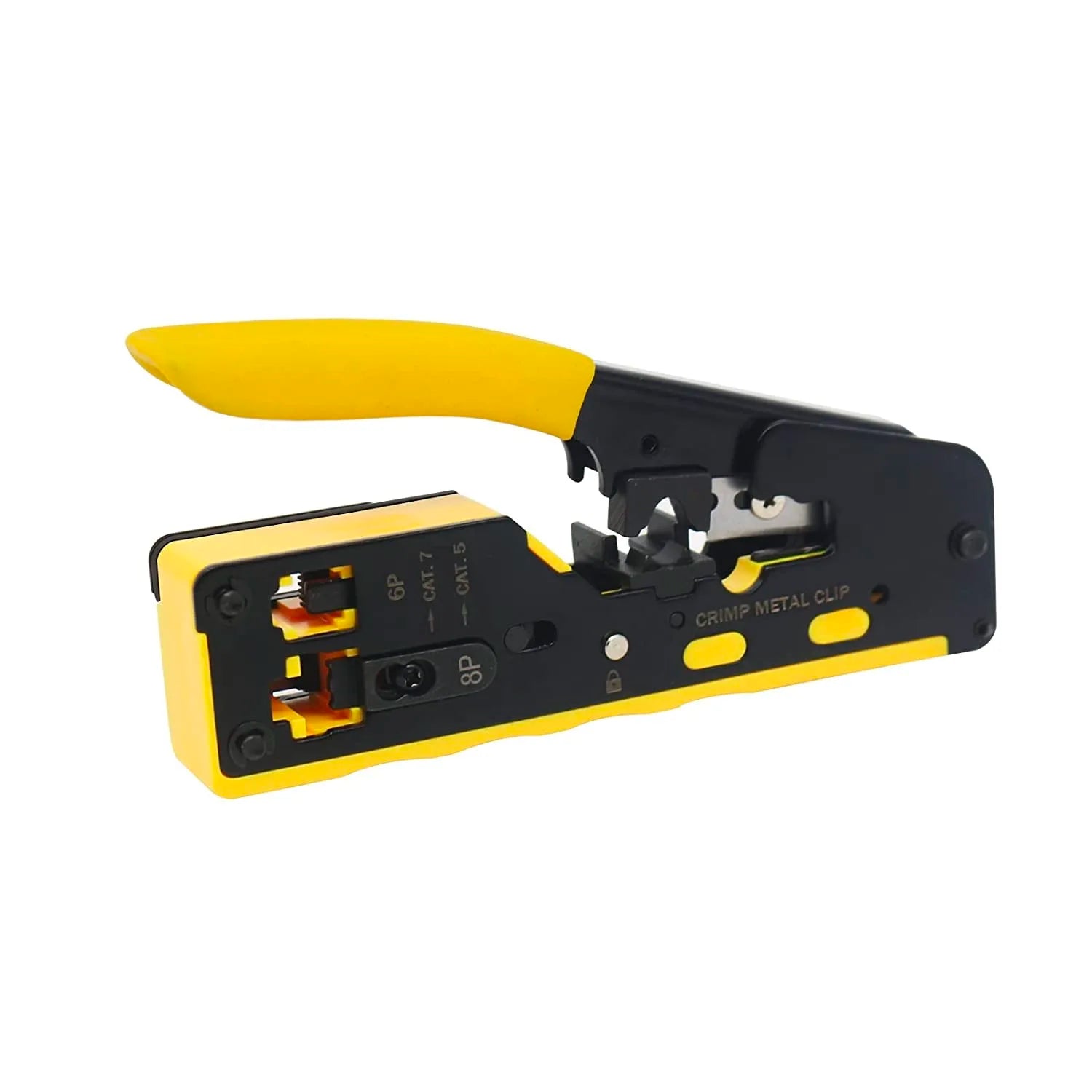 Multifunctional Network Pliers Crimping Tool CAT5 CAT6 CAT7 RJ45 Pass Zpaxo Yello
