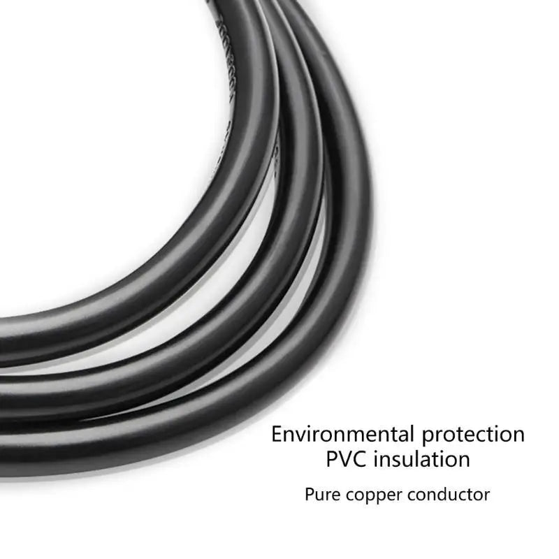 652F US 3Pin Power Cord IEC320 C14 to 2xC13 Power Cable Splitter Cord for Laptops Zpaxo
