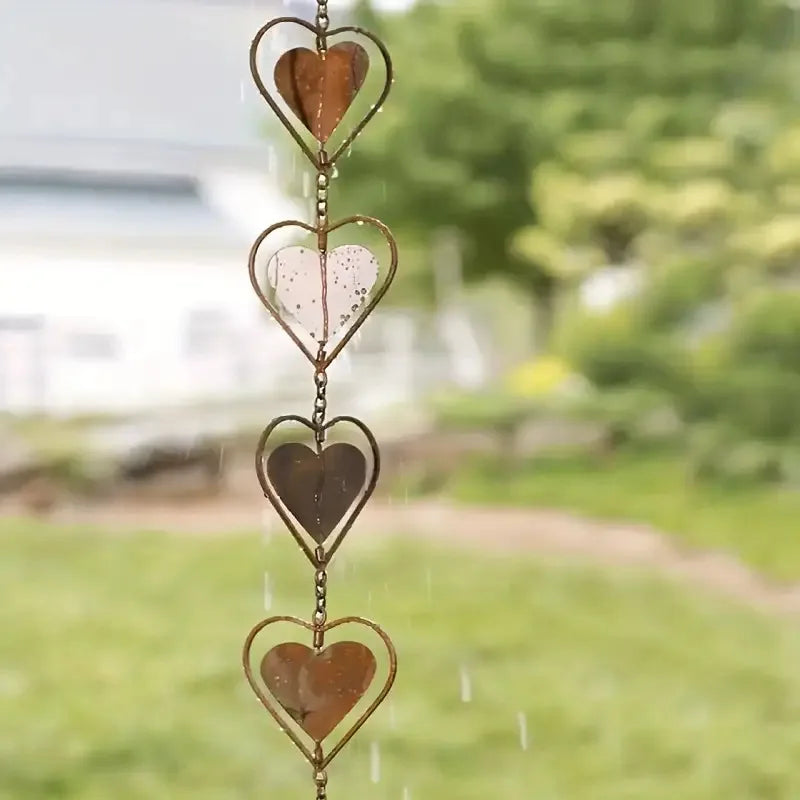 Enchanting Metal Butterfly Wind Chime Rain Chain Garden Art Indoor