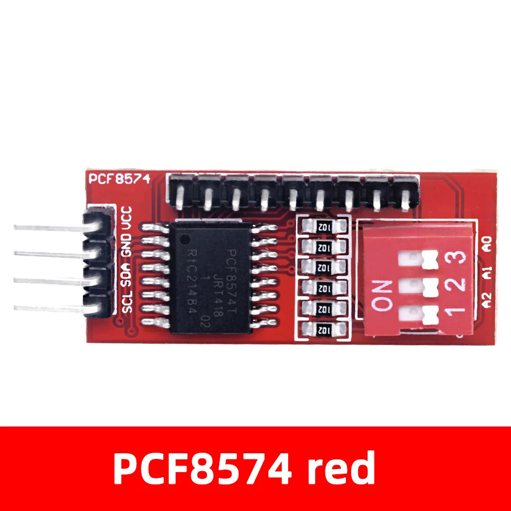 PCF8574 IO Expansion Board I O Expander I2C-Bus Evaluation Zpaxo red 5pcs
