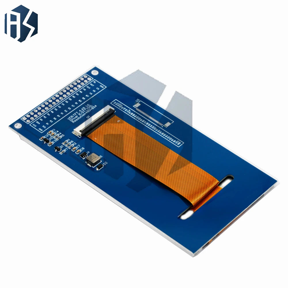 4.45 Inch High Definition TFT Display 480*854 ST7701 Controller RGB Interface Color LCD Module Works with for Arduino Zpaxo