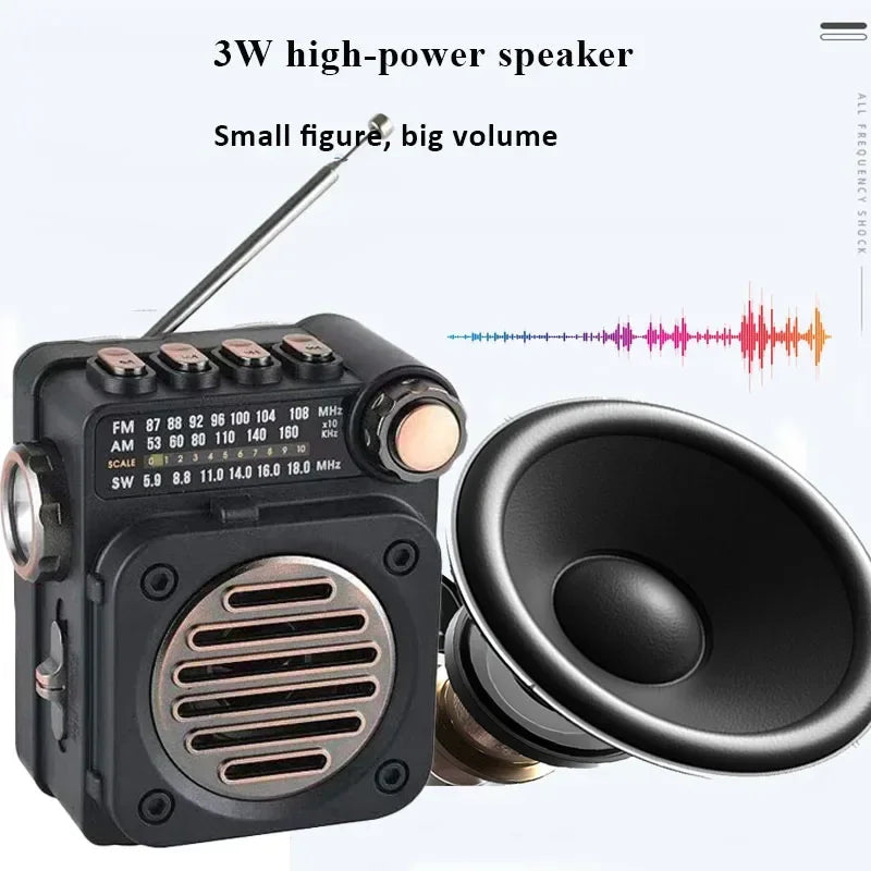 Built-in Speaker Radio Mini Pocket FM AM SW Stereo Radios Receiver