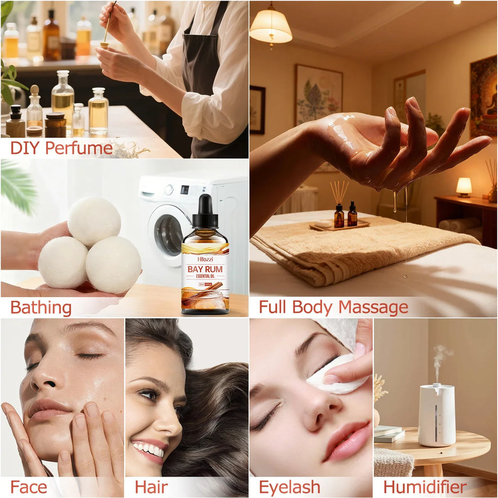 Bay Rum Oil Naturally Skin-friendly Moisturizing Provides Extra Zpaxo