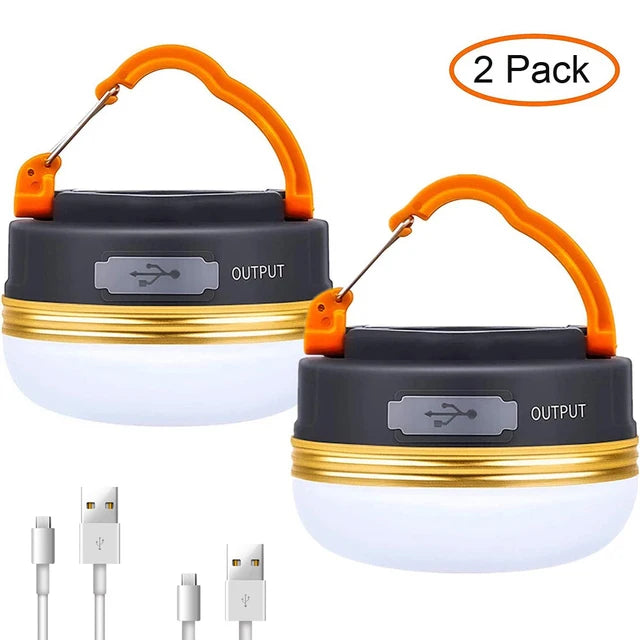 10W LED Camping Lantern USB Rechargeable 1800mAh Tent Light