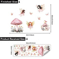 Cute Fairy Reading Wall Sticker For Baby Girls Nursary Room Kids Room Background Children's Room Wall Decals Zpaxo A1
