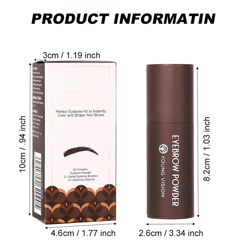 Eyebrow Stamp Waterproof Long Lasting Natural Brow Stamp Shaping Kit Shape Brow Stamp Contouring Stick Hairline 9 Colors Zpaxo