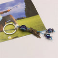 Fashion Blue Color Lucky Eye Keychain Hasma Hand Owl Keys Evil Eye Keyring Key Holder Bag Charm Fatima Hand Pendant Jewelry Gift Zpaxo Owl