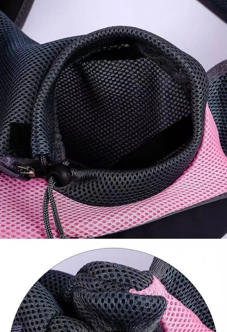 Dog bag pet shoulder bag cat and dog outdoor portable crossbody bag small dog outdoor bag breathable mesh pet backpack Zpaxo