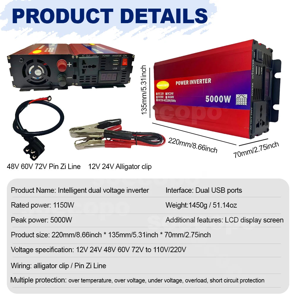 Complete Portable Solar Kit 5000W Inverter Solar Panel and 30A Controller for Efficient Power Generation in Remote Locations Zpaxo