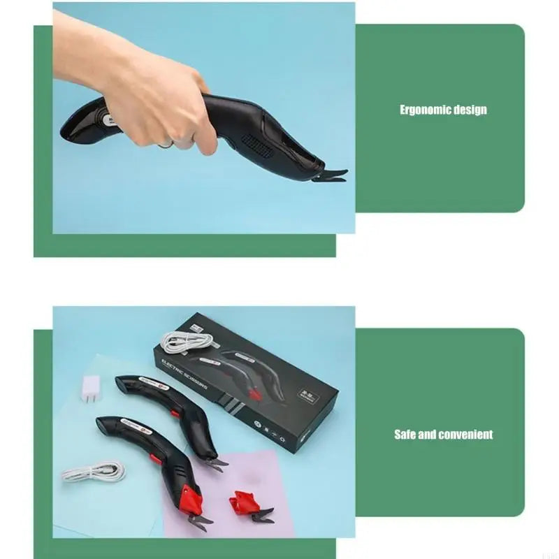 Cordless Electric Scissors Box Cutter Cutting Tool Rechargeable Fabric