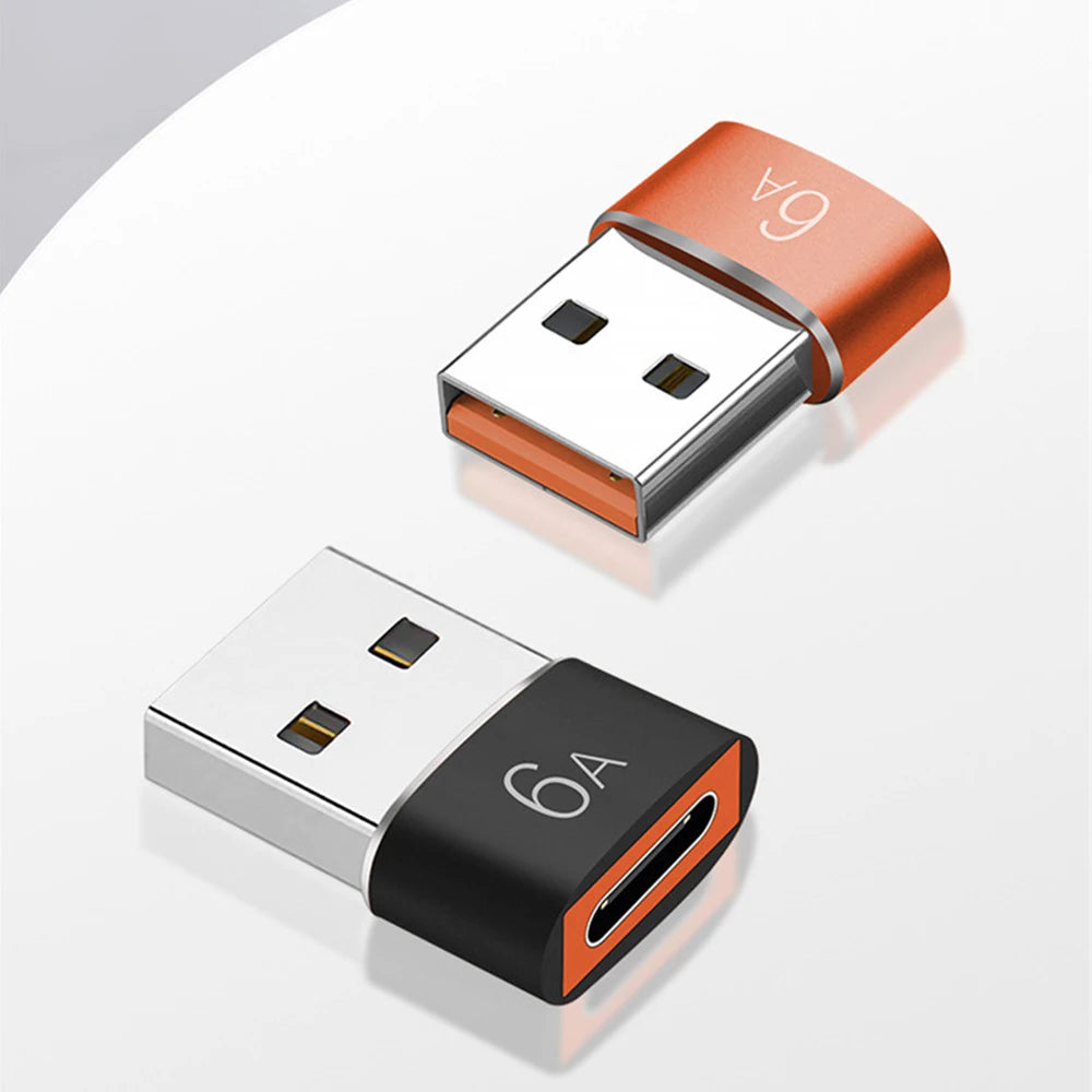 USB Type-c Rotary Adapter Charger PD Data Cable 6A Mobile Phone USB-C Zpaxo