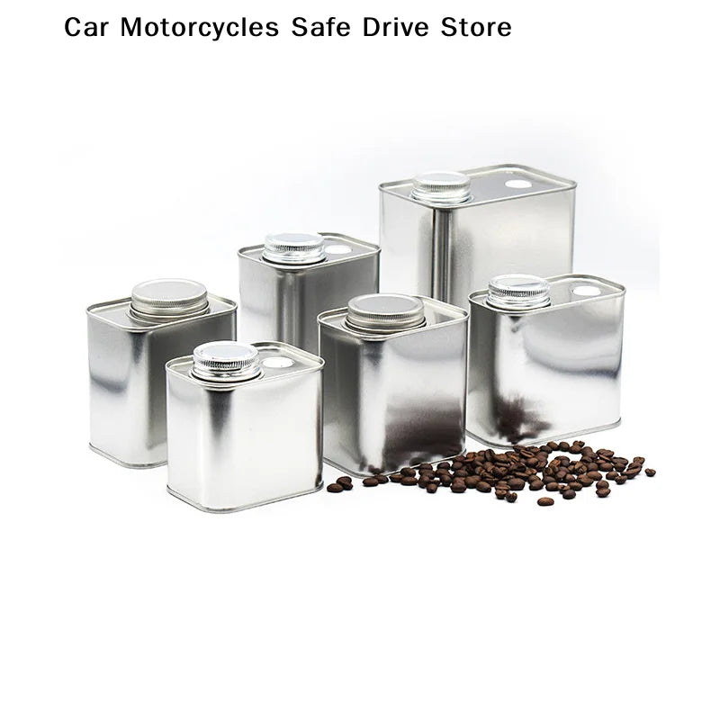 CM1PC Tinplate Coffee Bean Airtight Jar Outdoor Camping Tin Box
